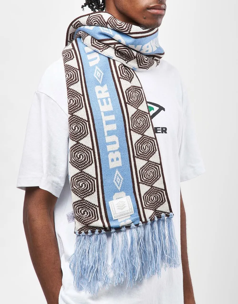 Butter Goods x Umbro Vert Scarf - Sky/Brown