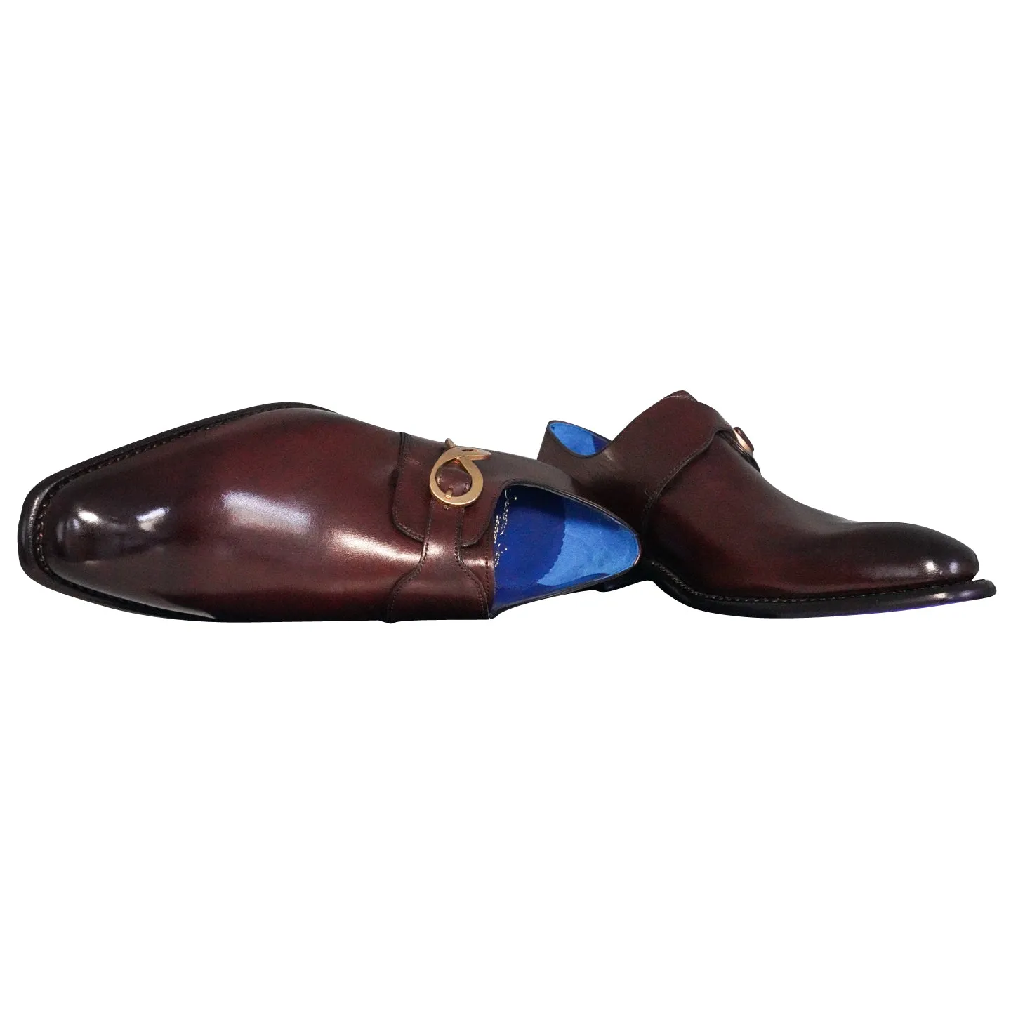 Cacao With Yellow Gold Hardware Monk Strap