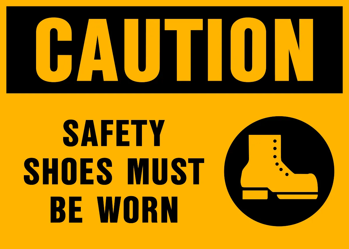 Caution - Foot Protection