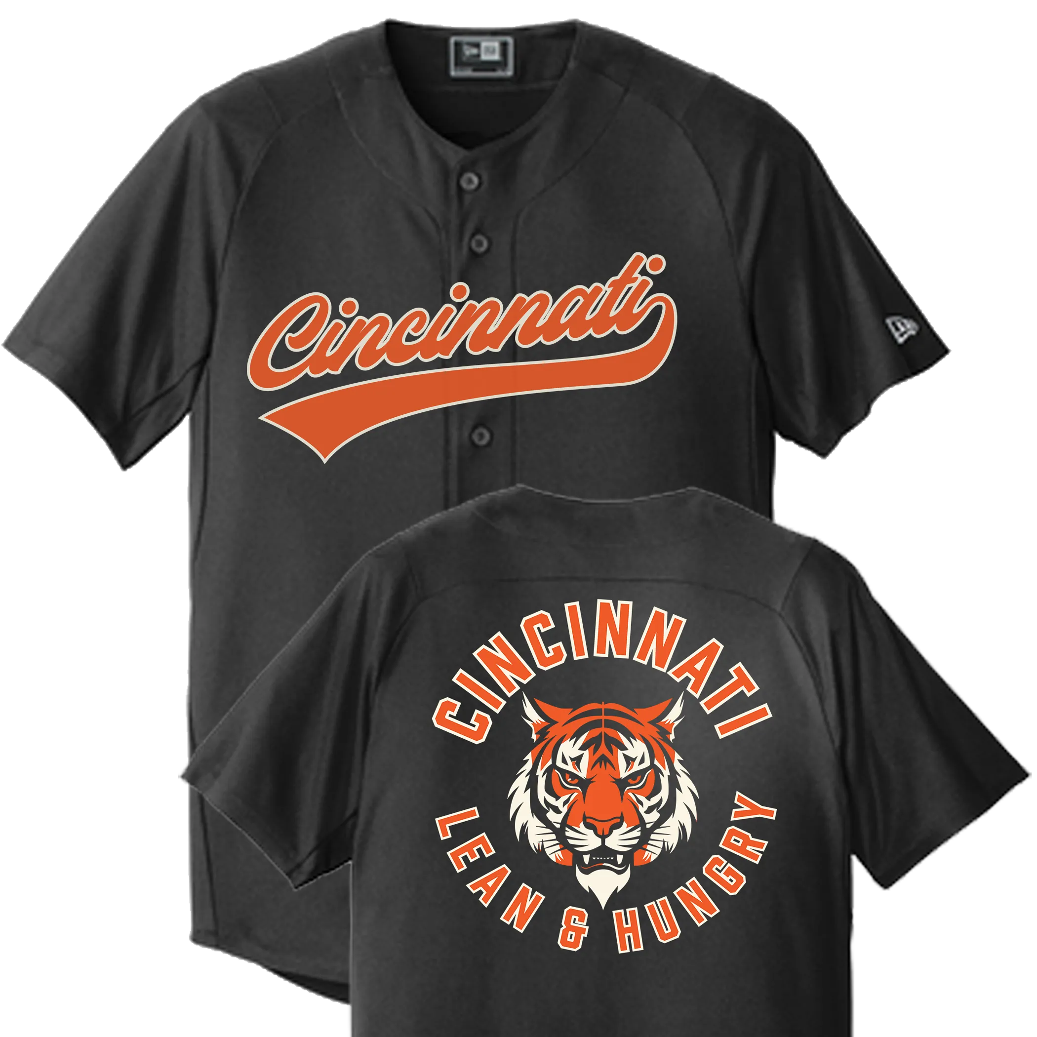 Cincinnati Football Baseball Jersey Lean and Hungry