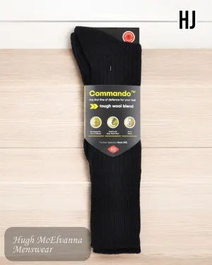 Commando BLACK long Socks - HJ3000