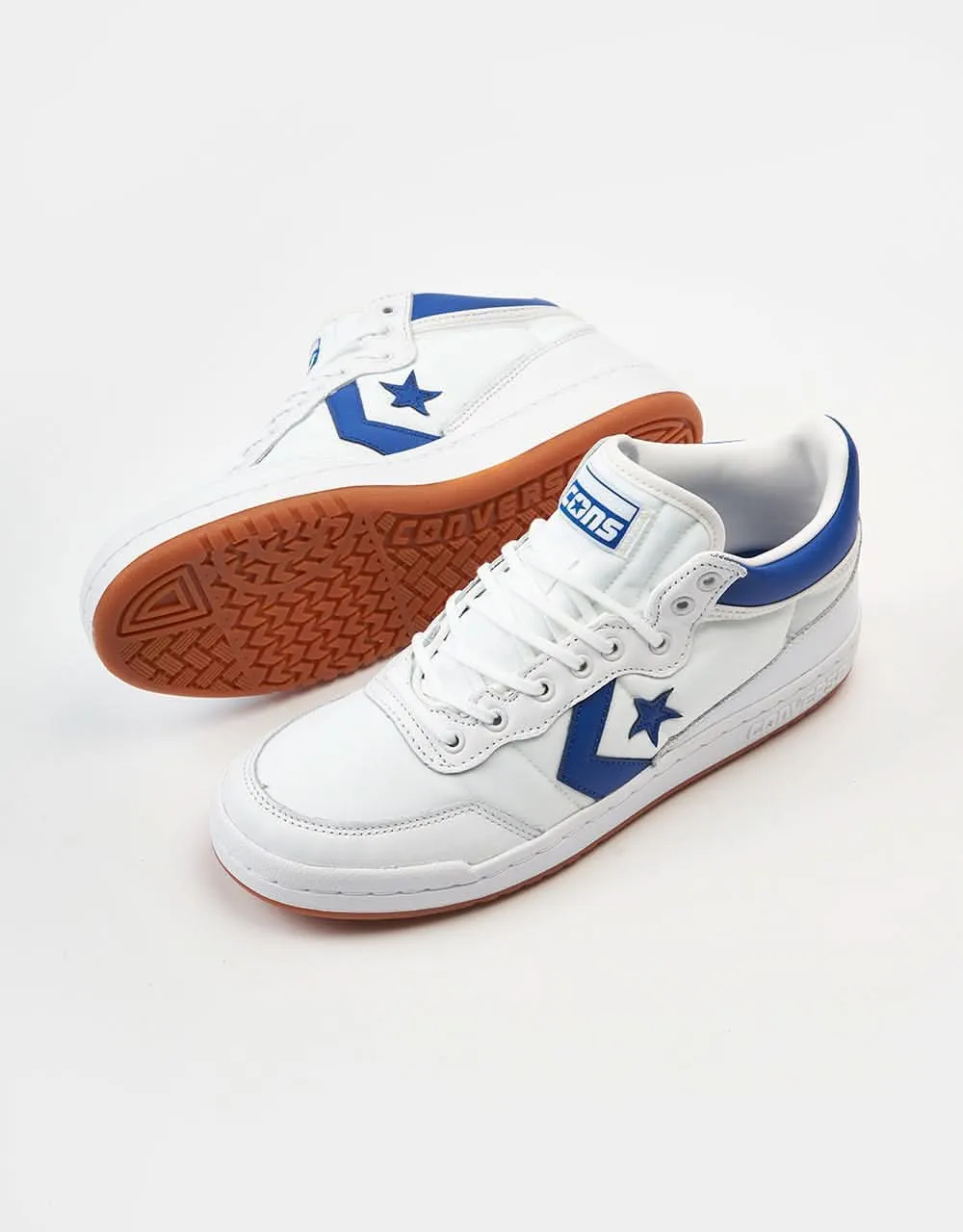 Converse Fastbreak Pro Skate Shoes - White/Blue/White