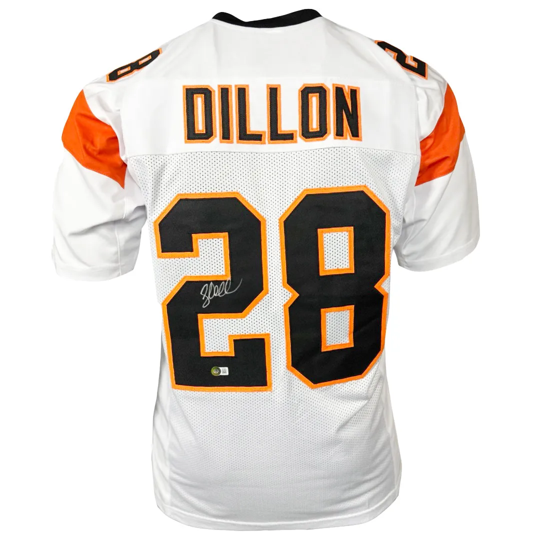 Corey Dillon Signed Cincinnati White Football Jersey (Beckett)