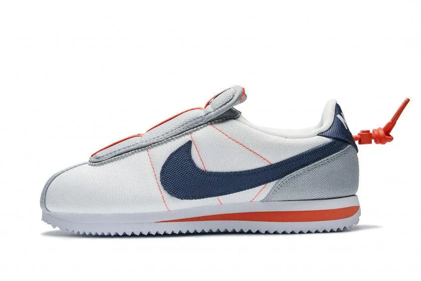 Cortez Basic Slip White Thunder Blue Wolf Grey Orange Sneaker