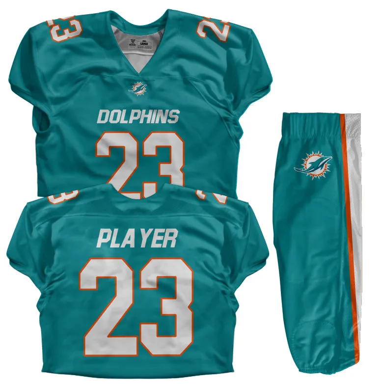 Custom Football Uniform (Youth) - Dolphins