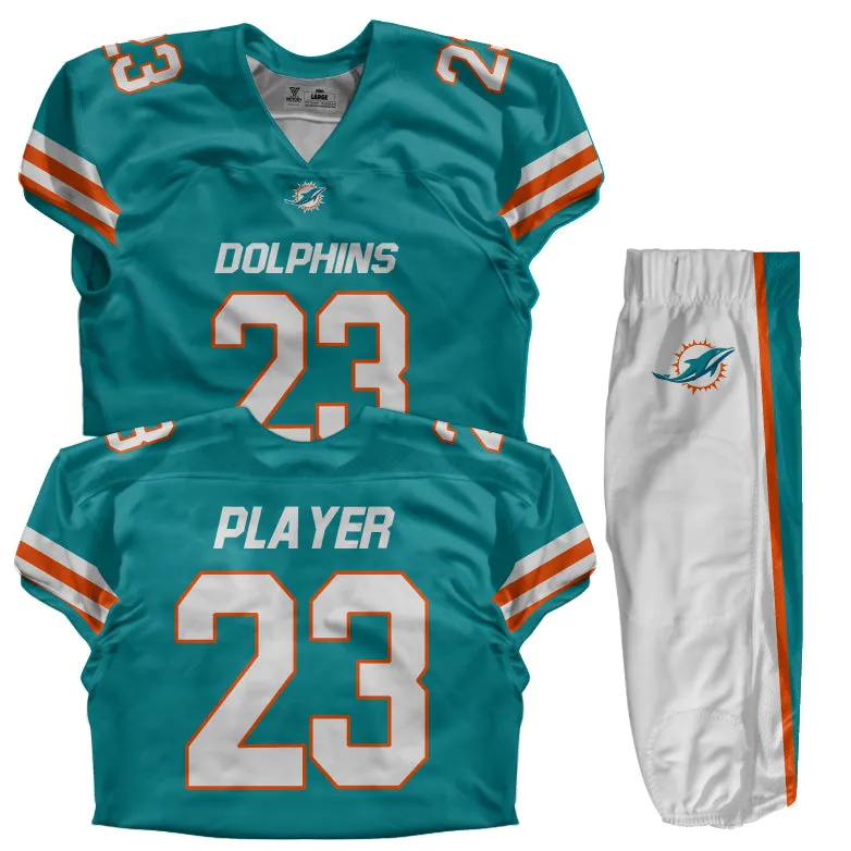 Custom Football Uniform (Youth) - Dolphins