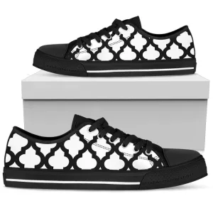 Custom Sneakers-Black and White Series 125