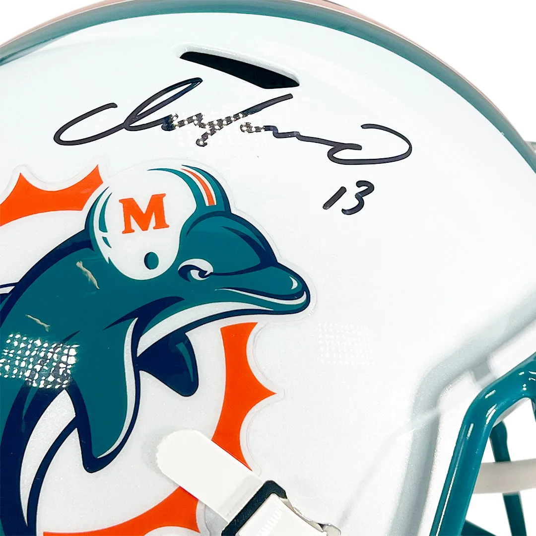 Dan Marino Signed Miami Dolphins Throwback 1996-2012 Speed Full-Size Replica Football Helmet (Beckett)