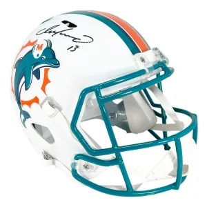 Dan Marino Signed Miami Dolphins Throwback 1996-2012 Speed Full-Size Replica Football Helmet (Beckett)