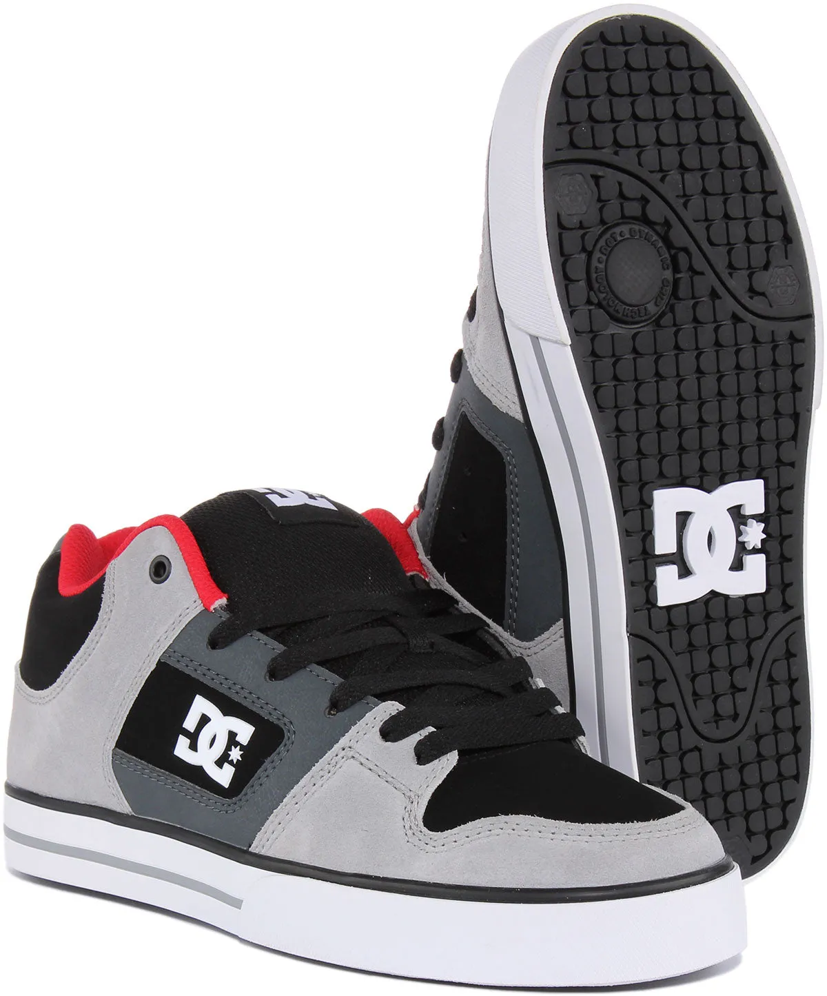 Dc Shoes Pure Mid In Grey For Men