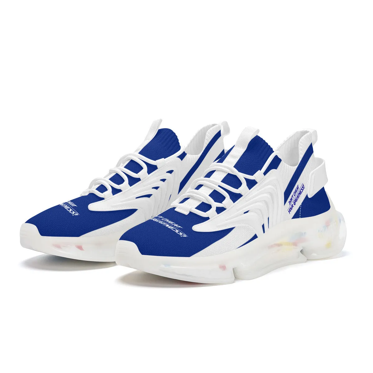 DCYG X2 Royal Blue  & White , Air Max React Sneakers - White