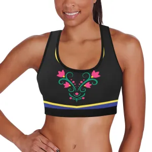 Disney Frozen Anna Blue Women's Sports Bra