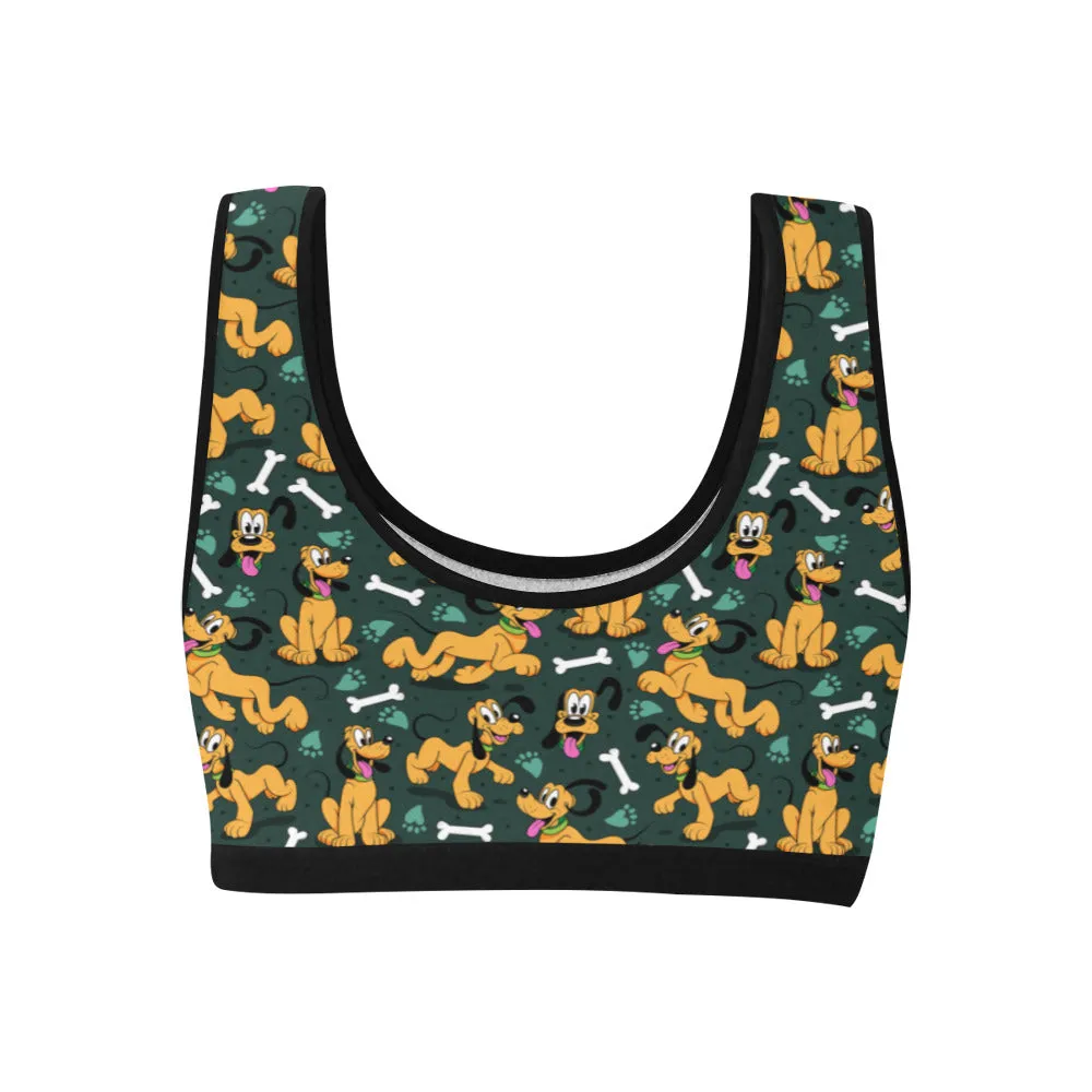 Disney Pluto Life Is Better With A Dog Women's Sports Bra