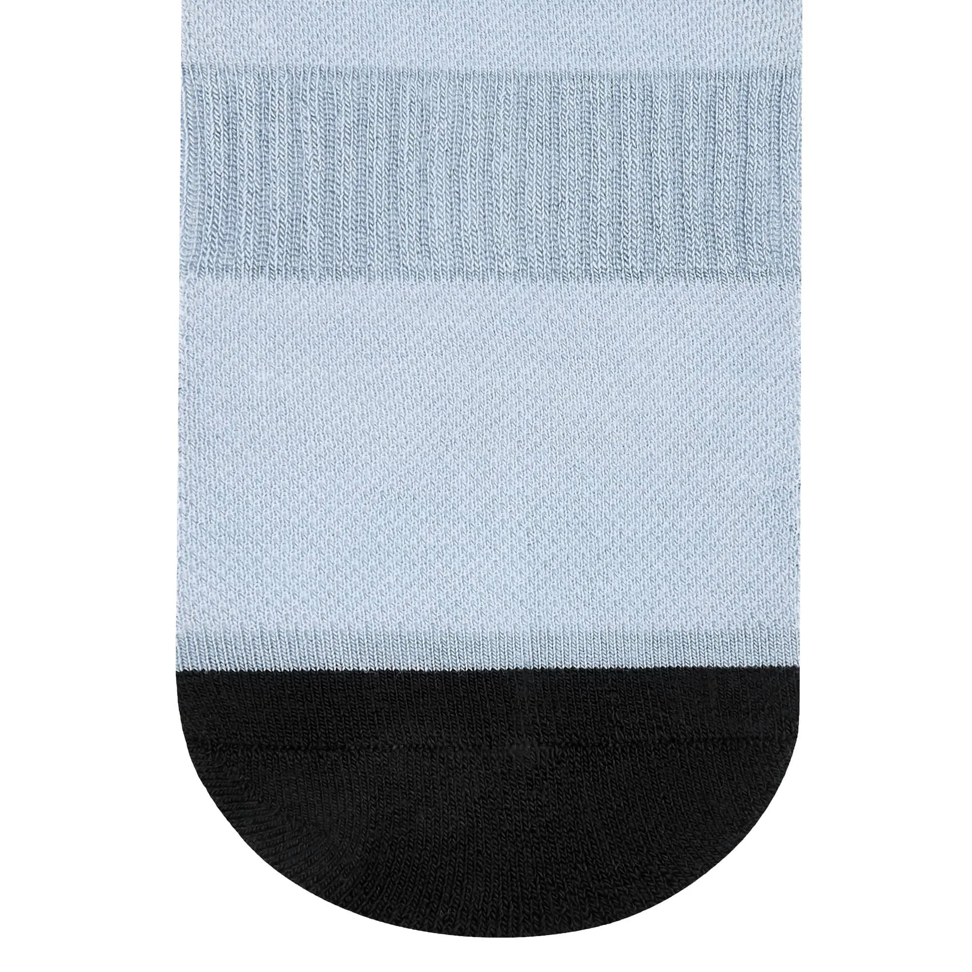 Dual Solid Grey/Black Bamboo Unisex Ankle Length Socks