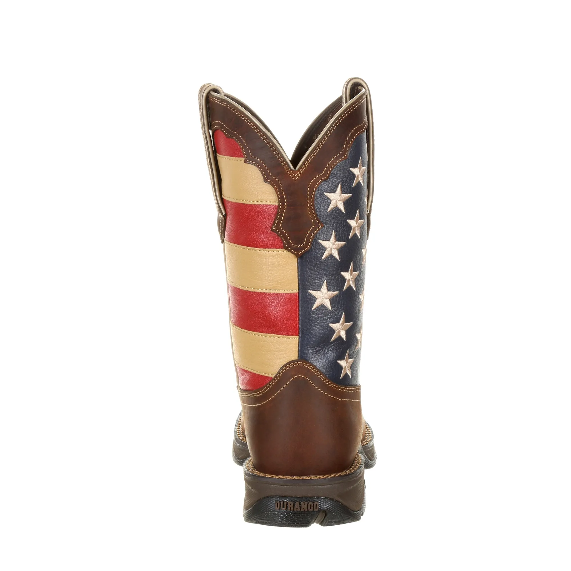 Durango Womens Union Flag Leather ST Patriotic Work Boots