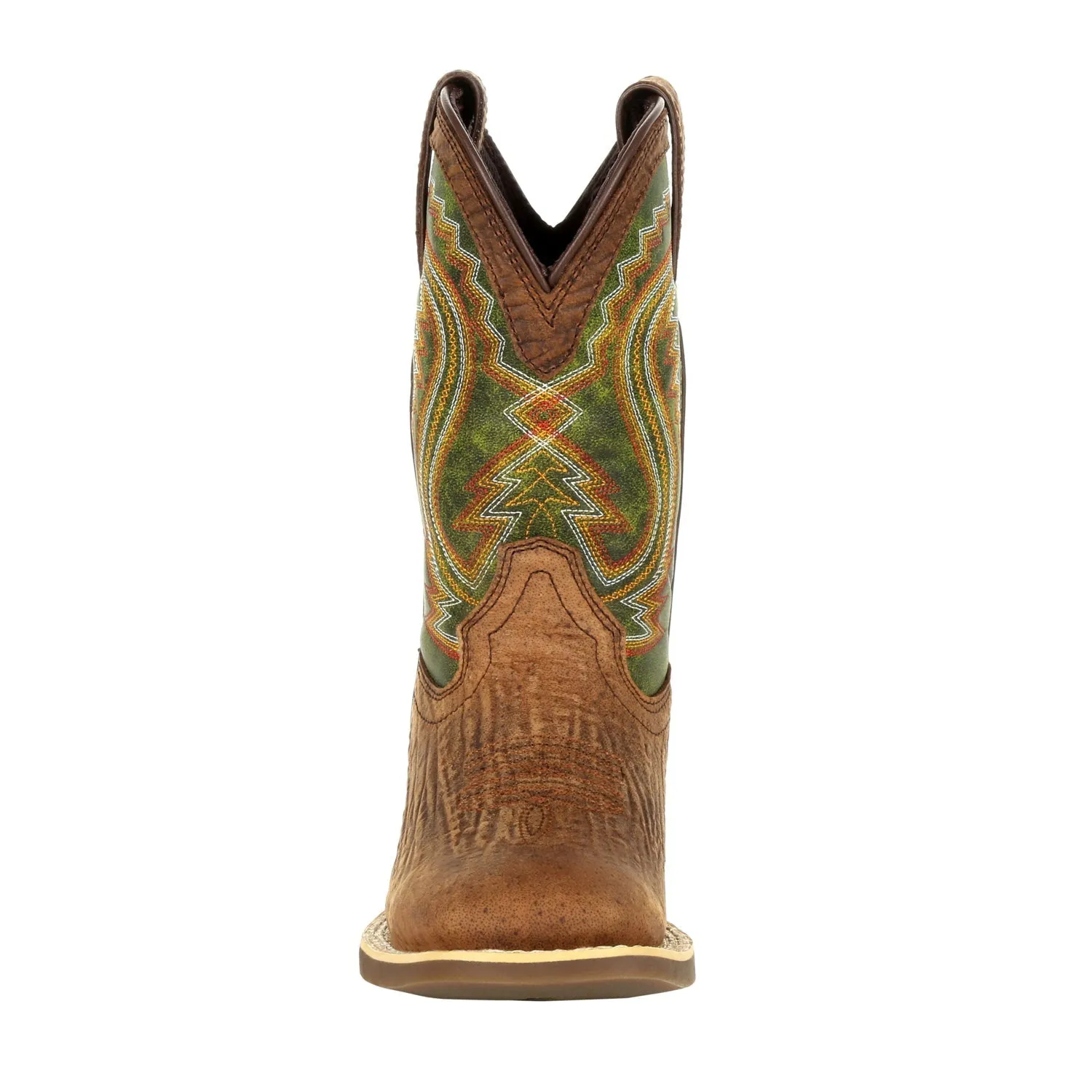 Durango Youth Old Town/Briar Green Leather Lil Rebel Pro Cowboy Boots