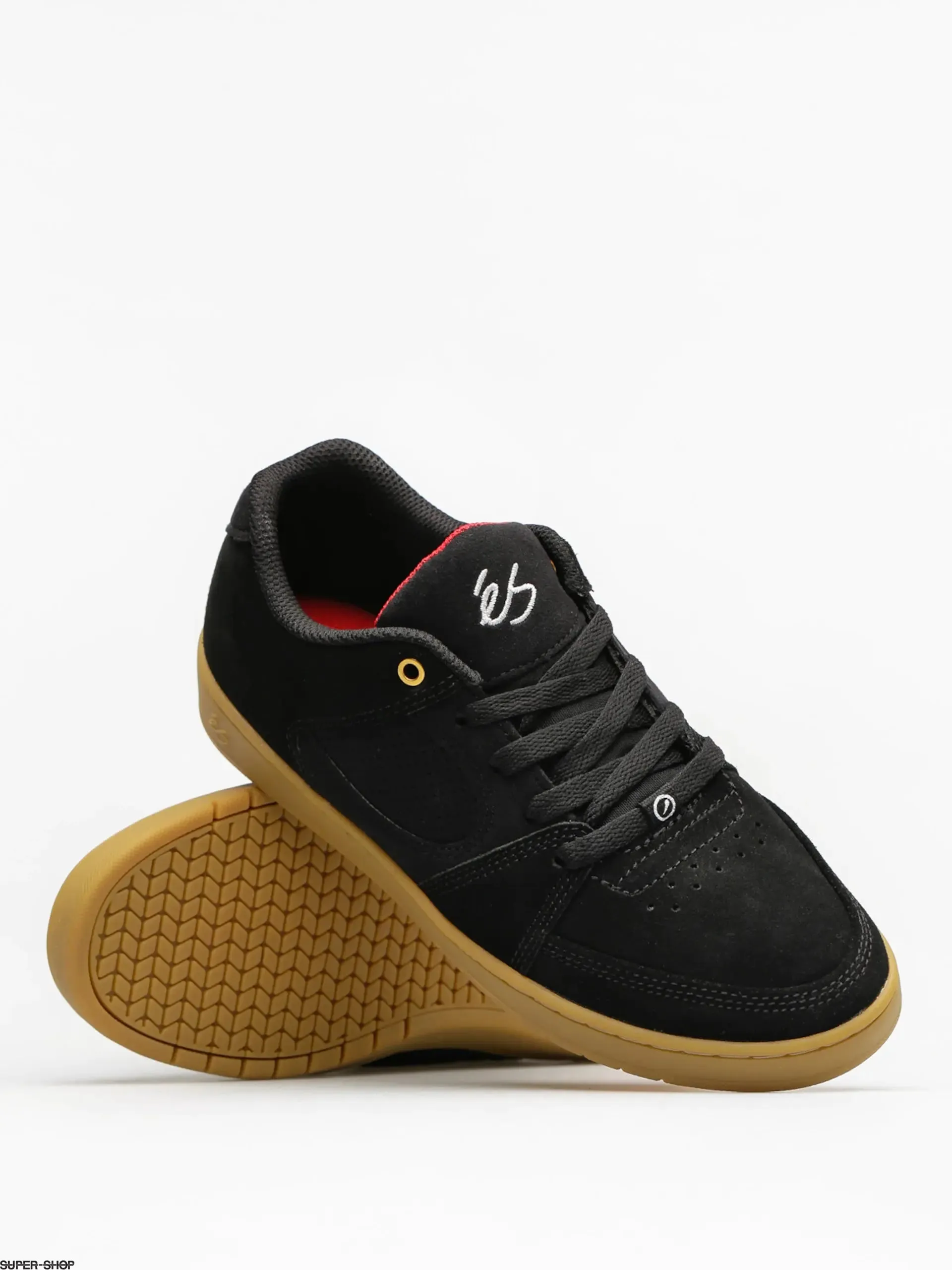 ES Accel Slim Skate Shoes - Black/Gum