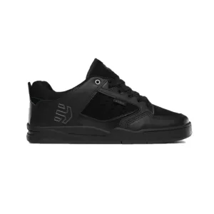 ETNIES 4101000402 540 CARTEL MN'S (Medium) Black/Black/Grey Leather/Synthetic Skate Shoes