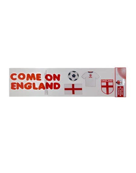 EUFA EURO 2024 "COME ON ENGLAND" - "ITS COMING HOME" Gel Window Stickers