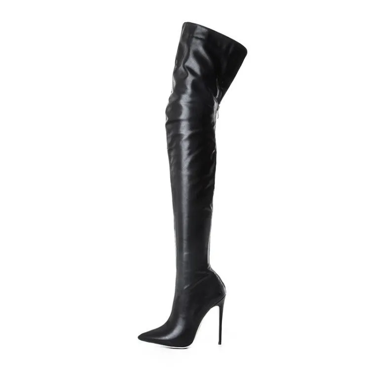 Fashion PU Stiletto Over Knee Boots