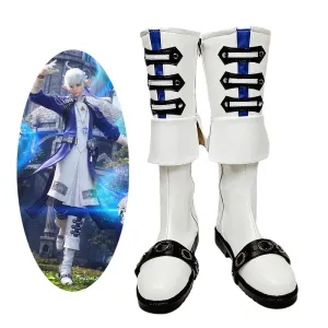 Final Fantasy XIV 6.0 Endwalker FF14 Alphinaud Leveilleur Shoes Cosplay Boots