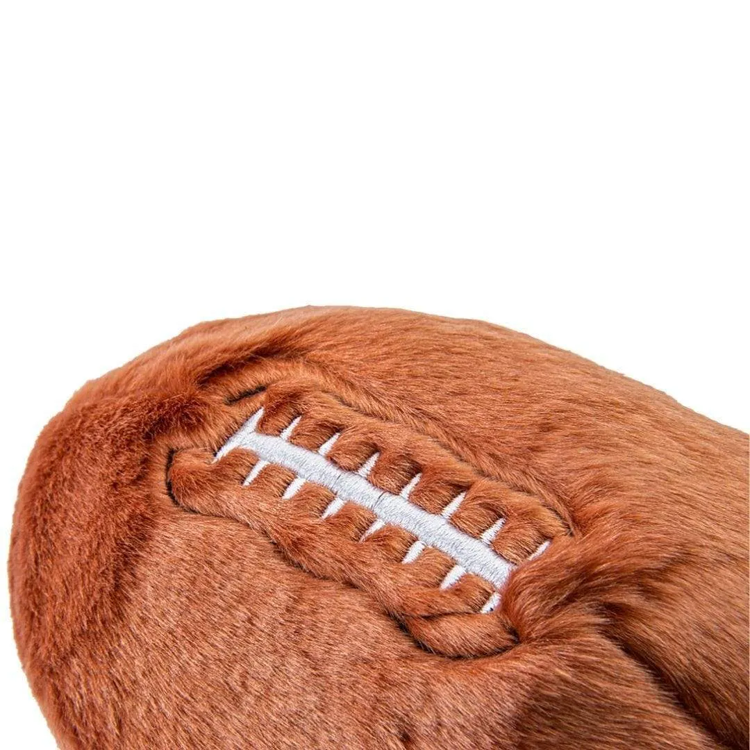 Fluff & Tuff Football Plush Dog Toy