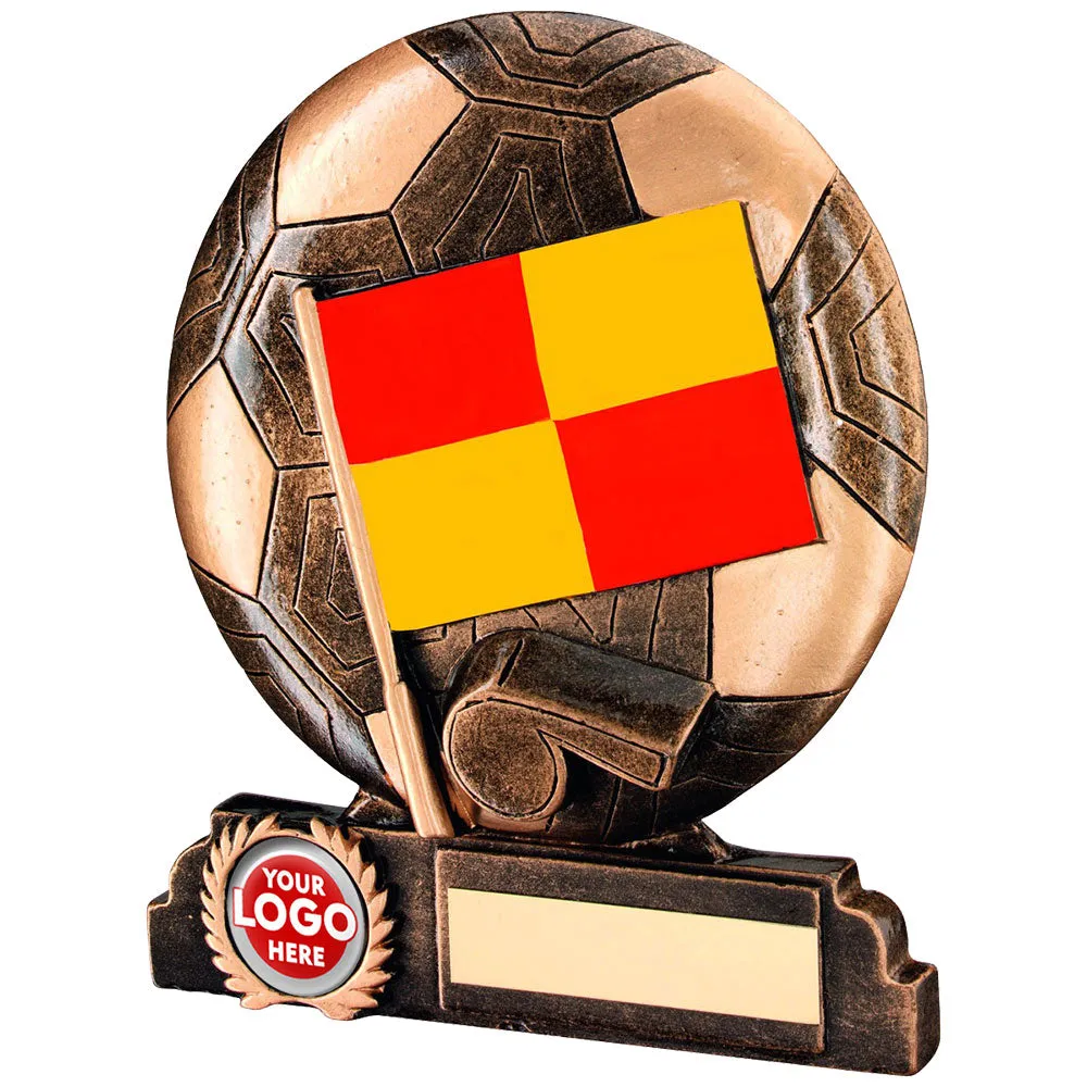 Football Officials Flag Resin Award (JR1-RF182)