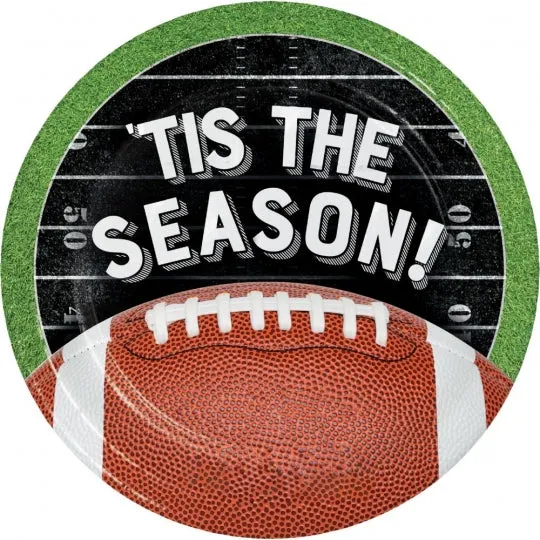 Football 'Tis the Season! Dessert Plate 7" | 8 ct