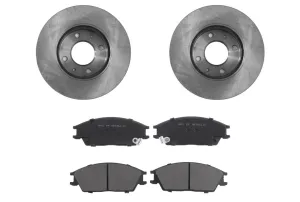 Front Brake Rotors & Pads For 3/12/02 to 03 Hyundai Accent