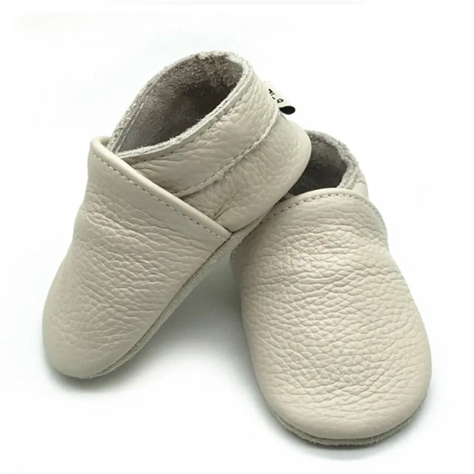 Genuine Leather Soft Sole Pre Walker - Colour - Sand