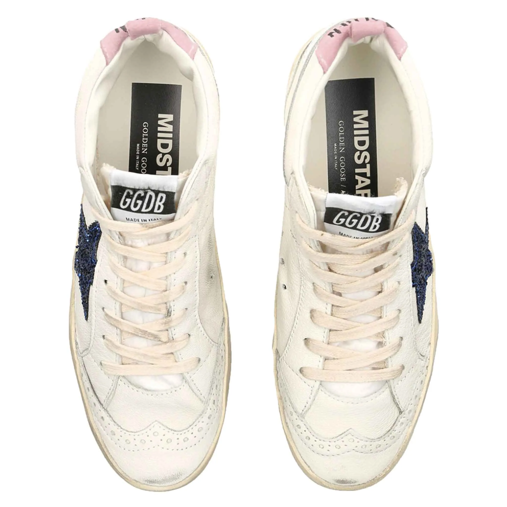 Golden Goose Mid Star Sneakers in White