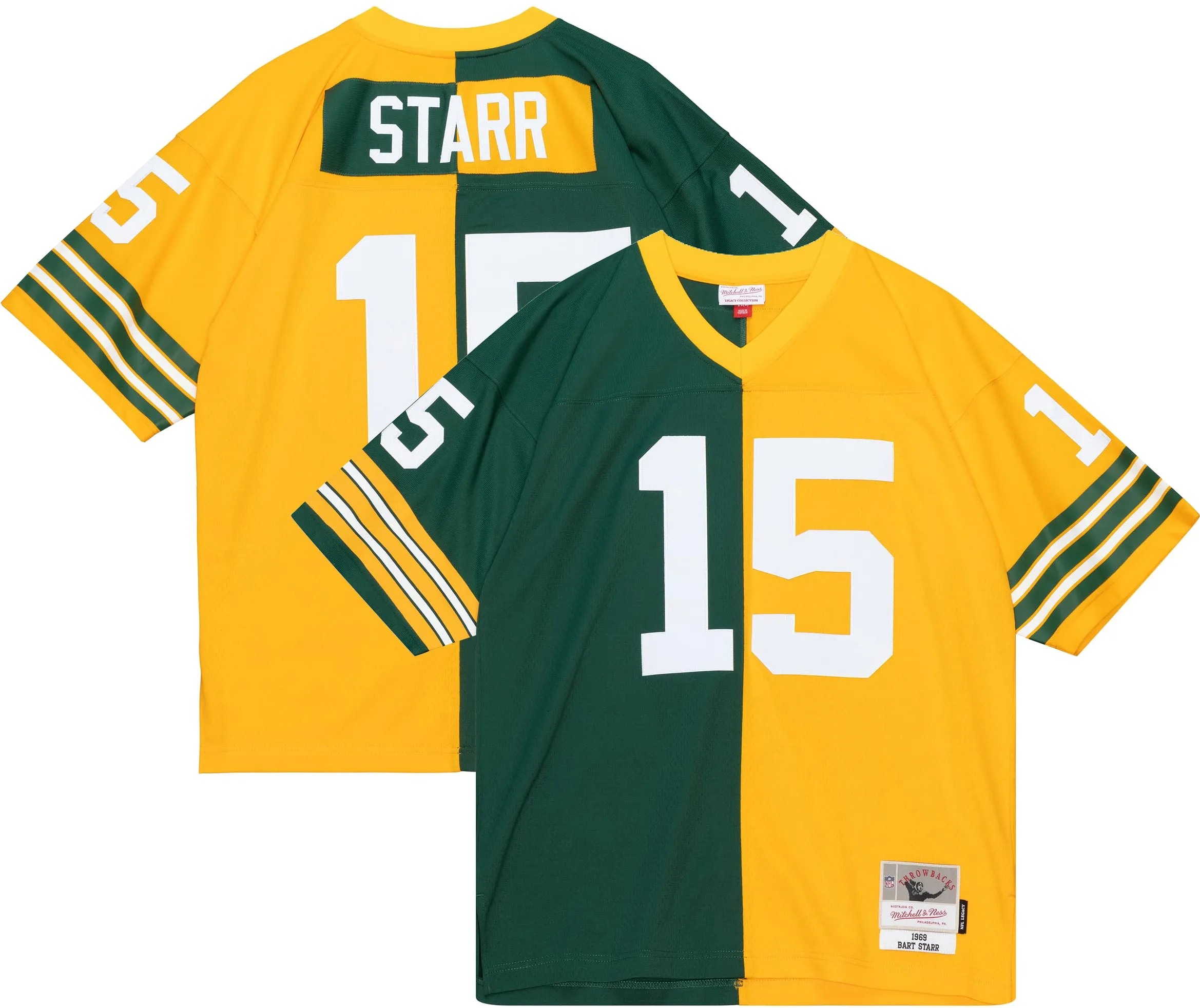 Green Bay Packers Bart Starr 1969 Split Legacy Jersey