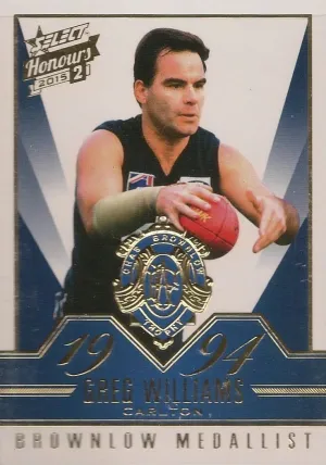 Greg Williams, BG88, Brownlow Gallery, 2015 Select AFL Honours 2