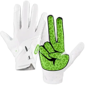 Grip Boost Peace Stealth 6 Boost Plus Football Gloves - White/Lime