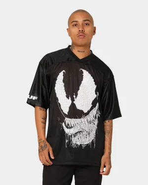 HUF X Marvel Venom Football Jersey Black