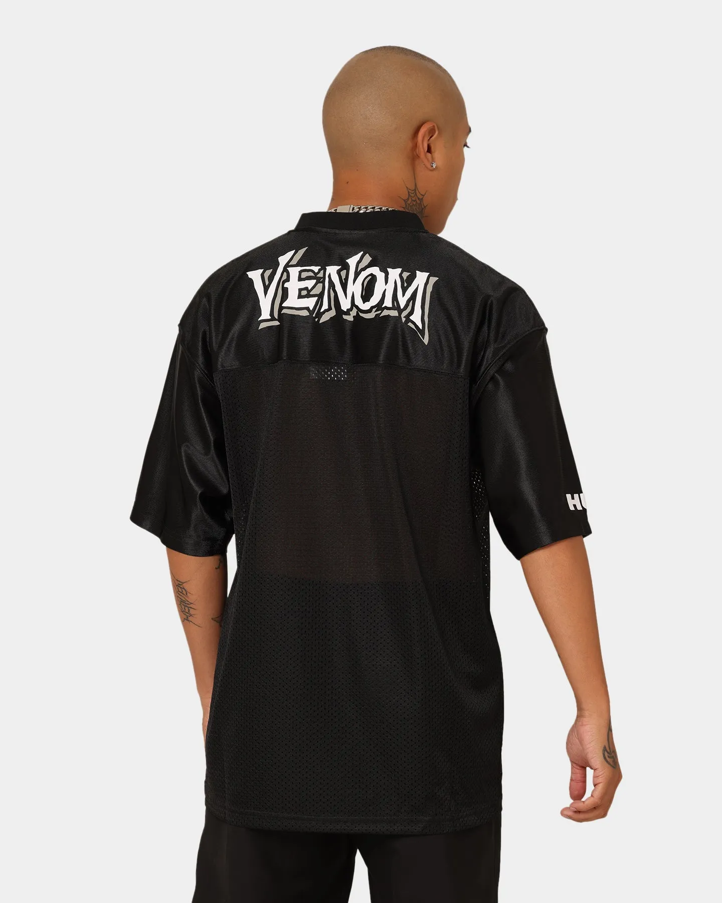 HUF X Marvel Venom Football Jersey Black