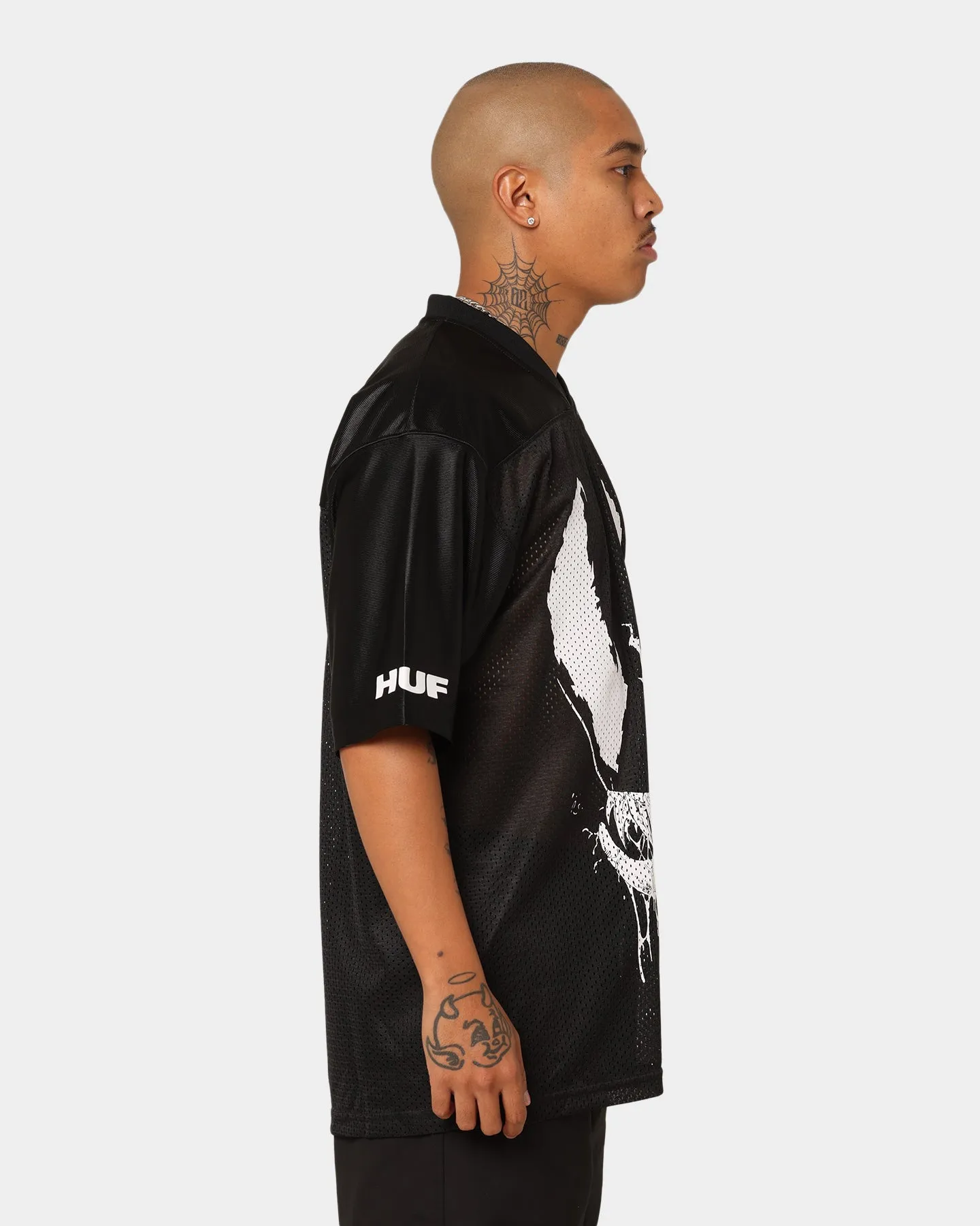 HUF X Marvel Venom Football Jersey Black