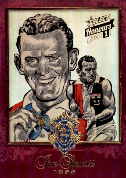 Ian Stewart, 1966 Brownlow Sketch, 2014 Select AFL Honours 1