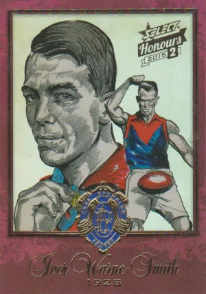 Ivor Warne-Smith, 1928 Brownlow Sketch, 2014 Select AFL Honours 2