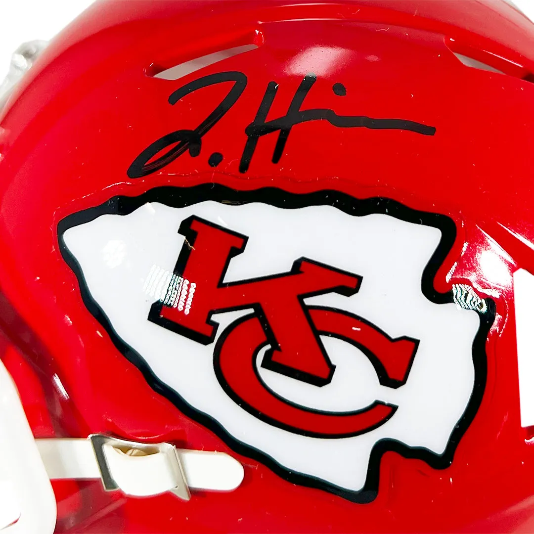 Jaden Hicks Signed Kansas City Chiefs Speed Mini Football Helmet (Beckett)