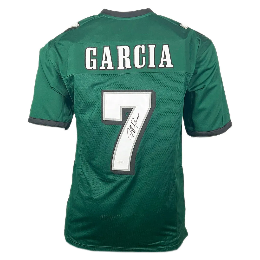 Jeff Garcia Signed Philadelphia Green Football Jersey (JSA)