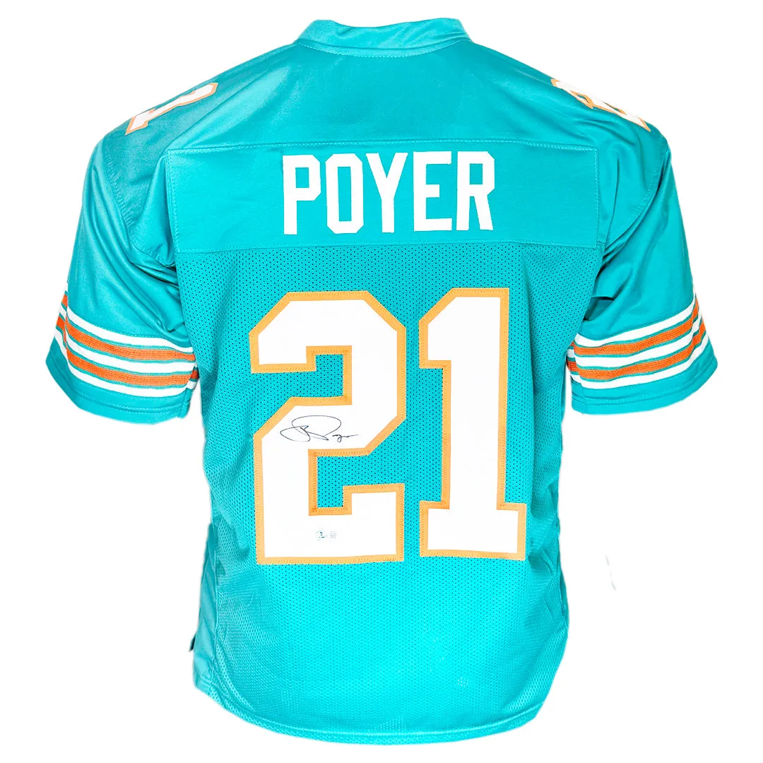 Jordan Poyer Signed Miami Teal Football Jersey (Beckett)