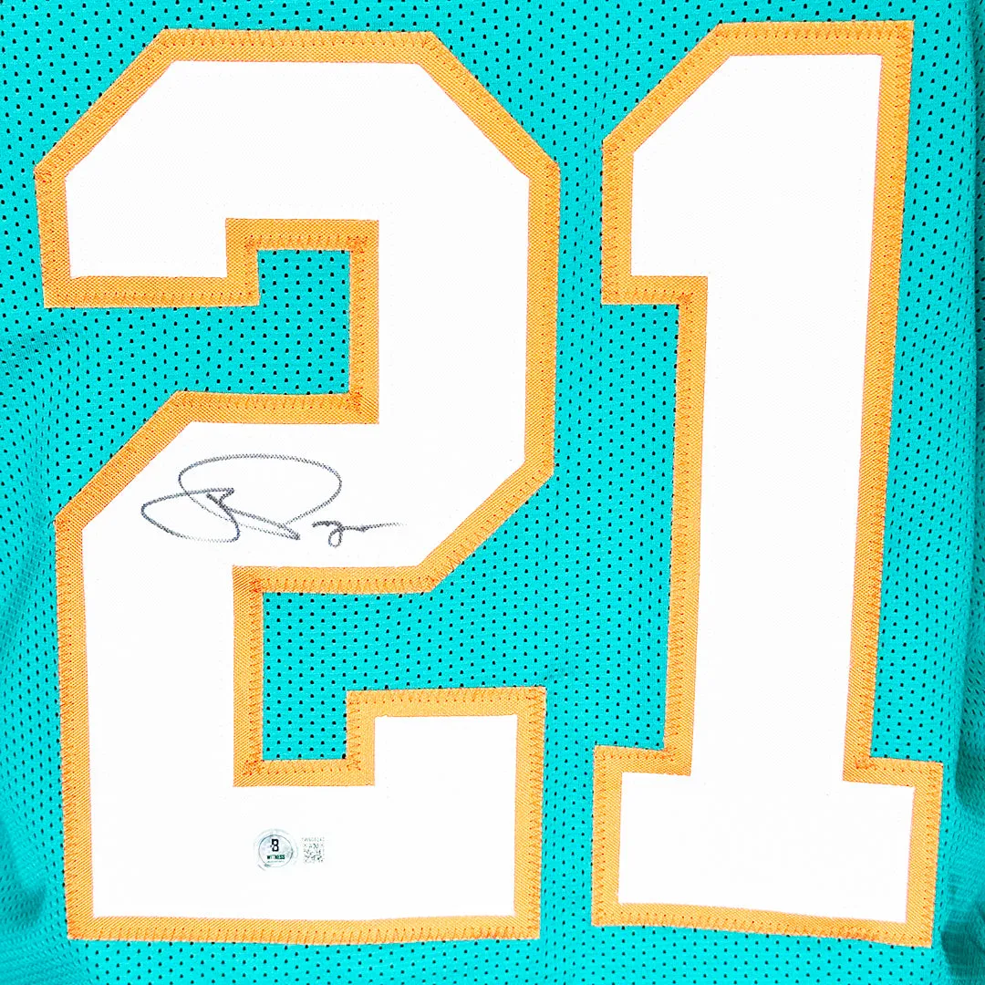 Jordan Poyer Signed Miami Teal Football Jersey (Beckett)