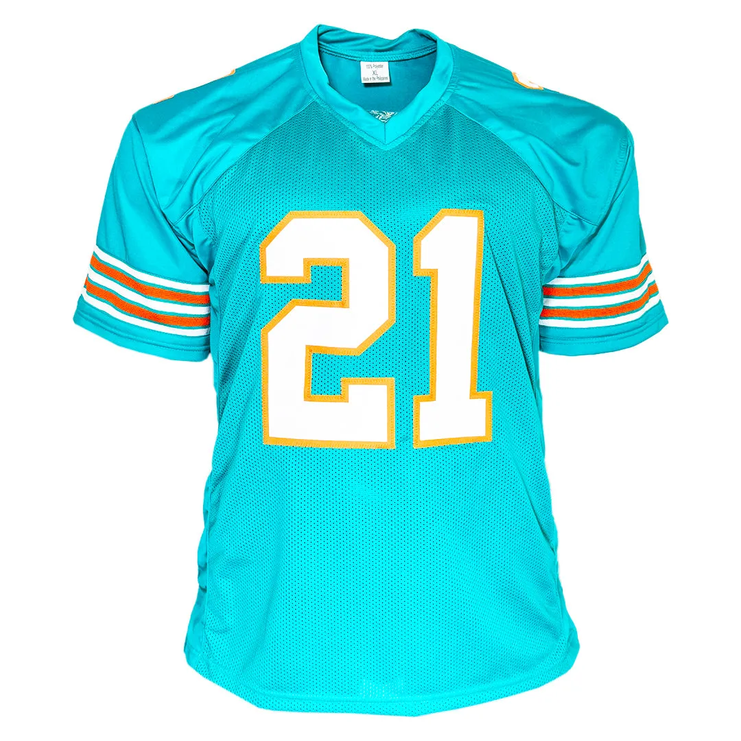 Jordan Poyer Signed Miami Teal Football Jersey (Beckett)