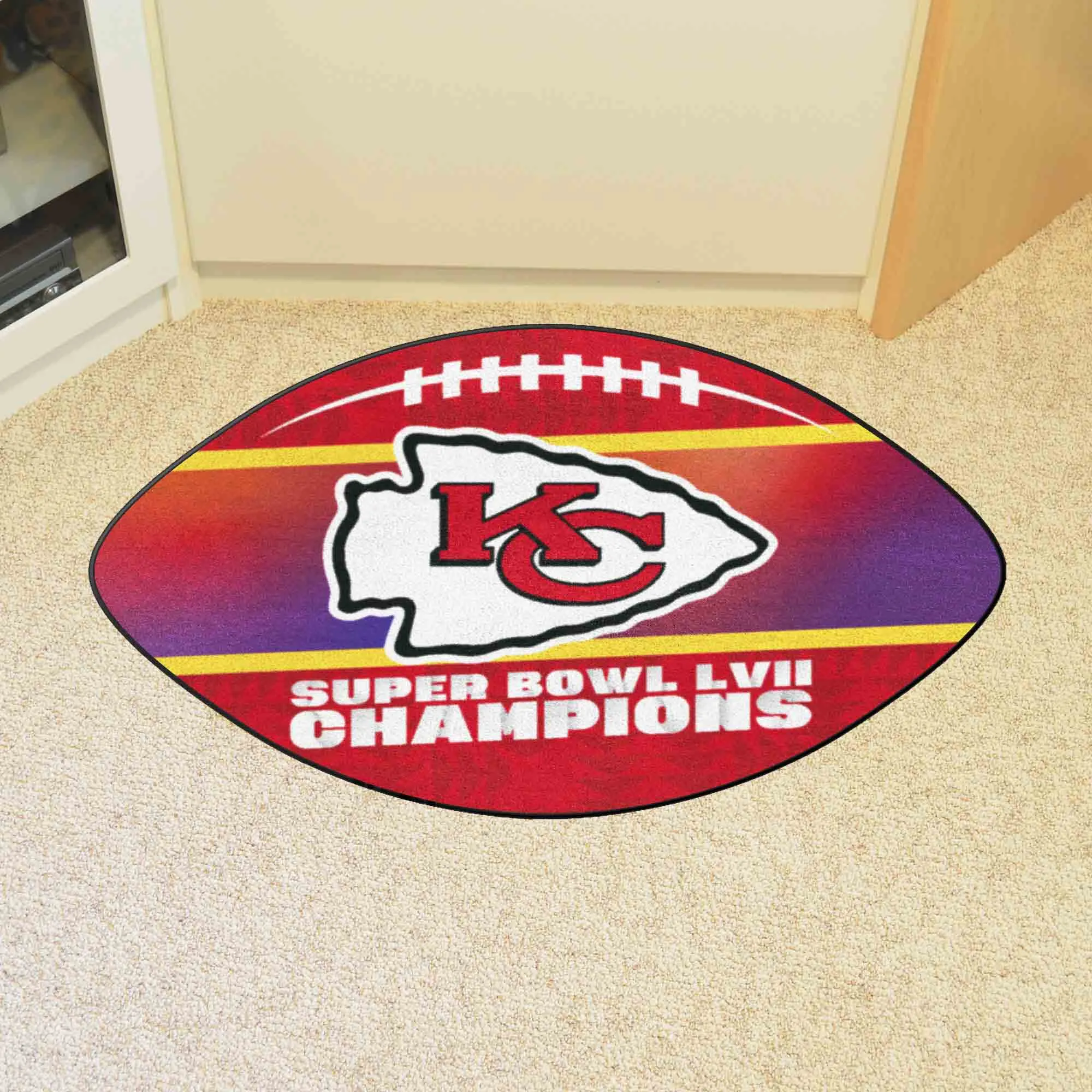 Kansas City Chiefs Super Bowl LVII Football Mat