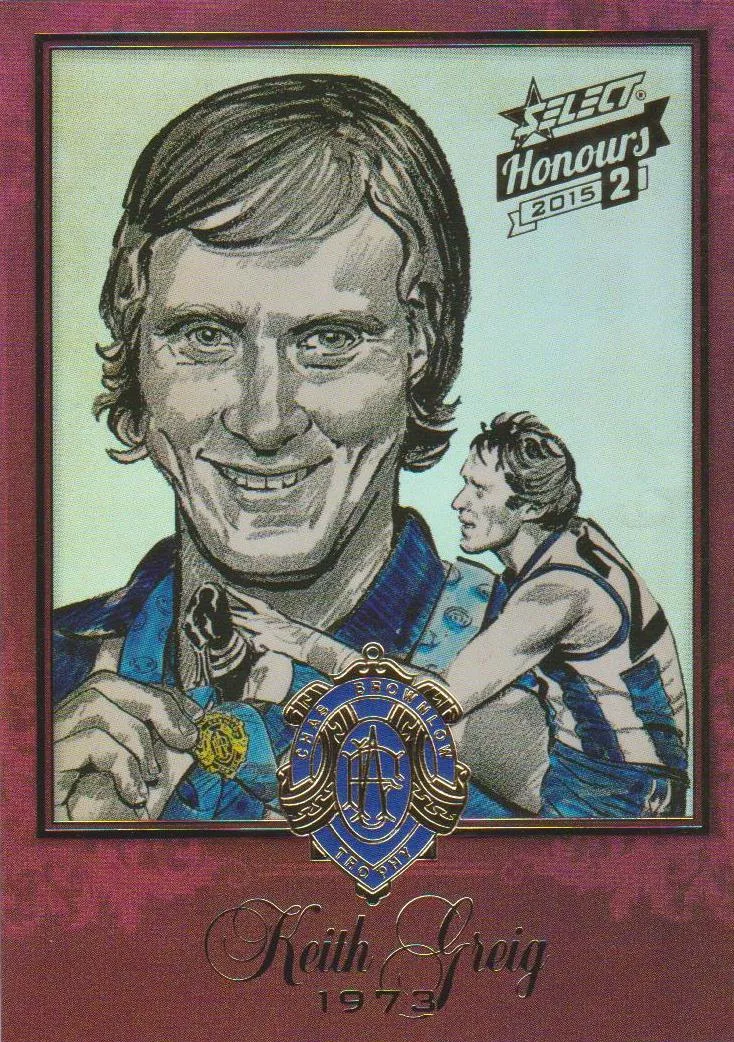 Keith Greig, 1973 Brownlow Sketch, 2014 Select AFL Honours 2