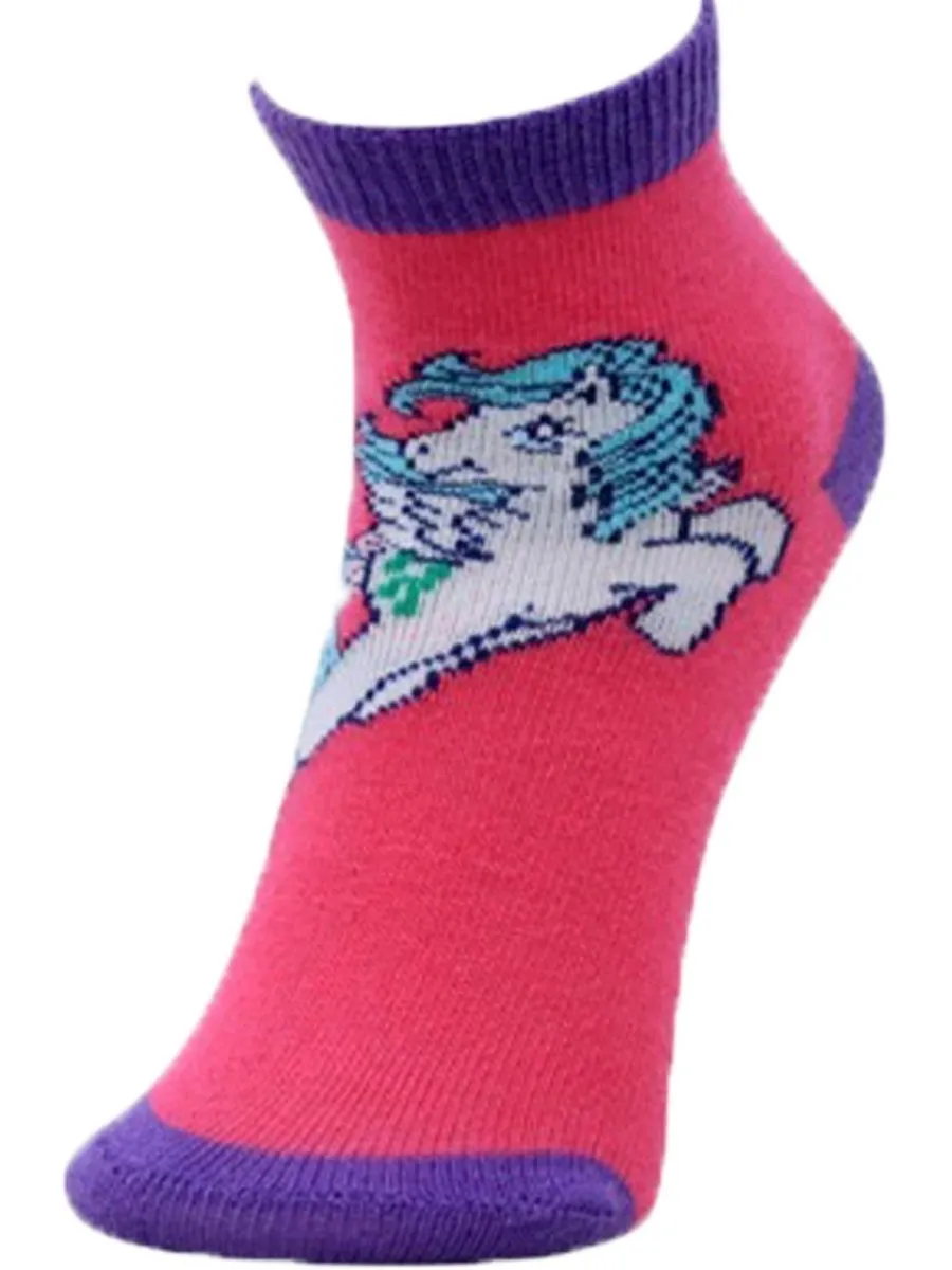 Kids Ankle Length Socks: Magic Bubble-Fuchsia