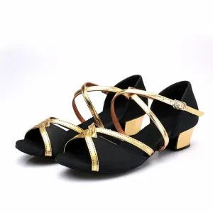 Kids  Satin  Heels Latin With Buckle Dance Shoes/Ballroom Shoes