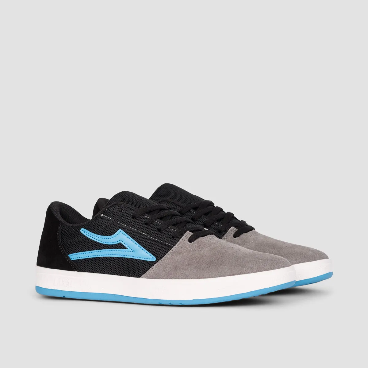 Lakai Brighton Shoes - Grey/Light Blue Suede