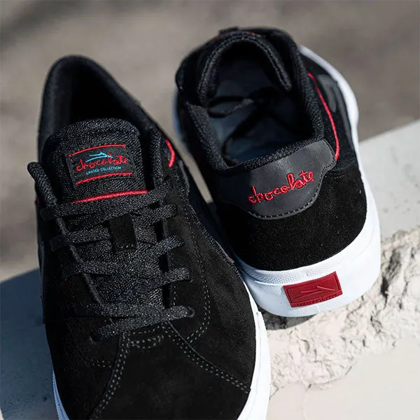 Lakai x Chocolate Flaco II - Black/Red Suede